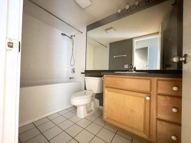 500 S Clinton St Unit 640, Chicago, IL 60607 - full bathroom with shower / bath combination, tile patterned flooring, and vanity