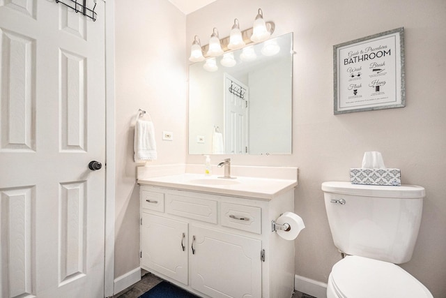 6621 W Victoria Dr, Oak Forest, IL 60452 - bathroom featuring vanity and toilet