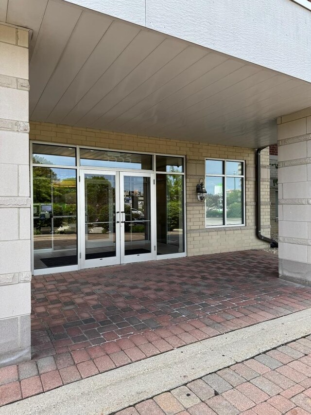 5555 N Cumberland Ave Unit 407, Chicago, IL 60656 - view of patio / terrace with french doors