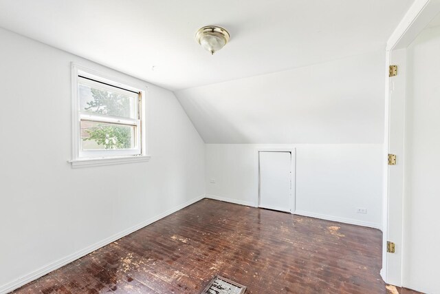 4640 S Winchester Ave, Chicago, IL 60609 - bonus room with wood-type flooring, vaulted ceiling, and baseboards