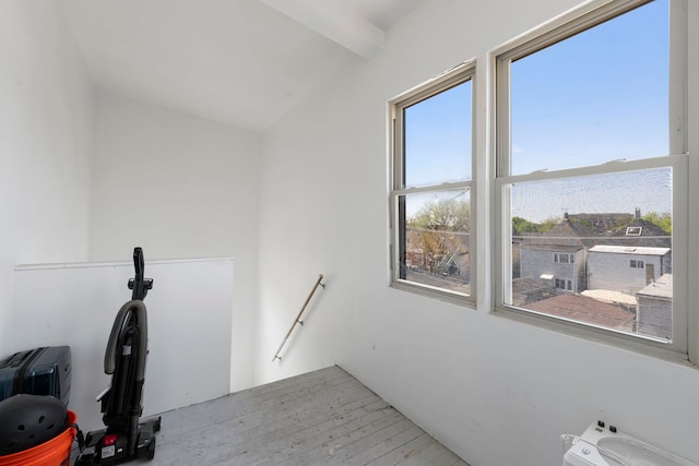 1630 N Avers Ave, Chicago, IL 60647 - exercise area featuring lofted ceiling and wood finished floors