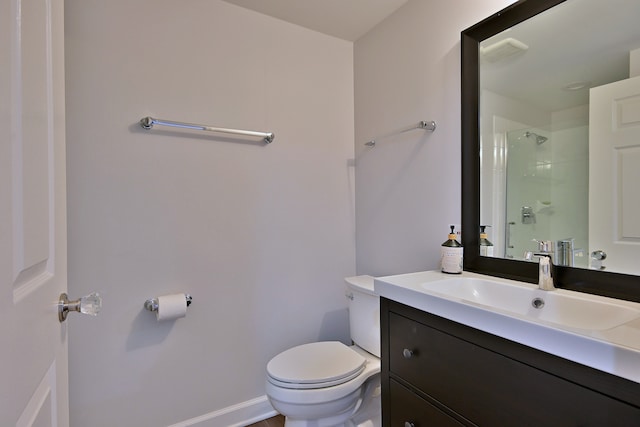 210 N Addison Ave Unit 201, Elmhurst, IL 60126 - bathroom with toilet, vanity, and a shower