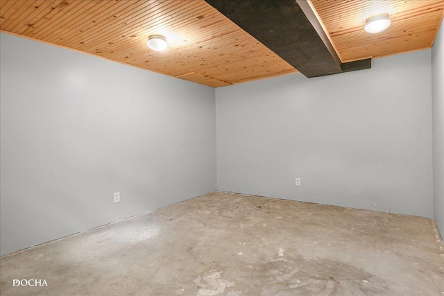 510 W Grant St, Sheridan, IL 60551 - finished below grade area with wooden ceiling