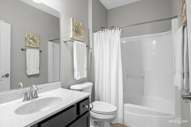 794 Suffield Ct, Oswego, IL 60543 - full bathroom featuring vanity and shower / bath combination with curtain