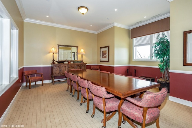 794 Suffield Ct, Oswego, IL 60543 - dining room with ornamental molding and recessed lighting