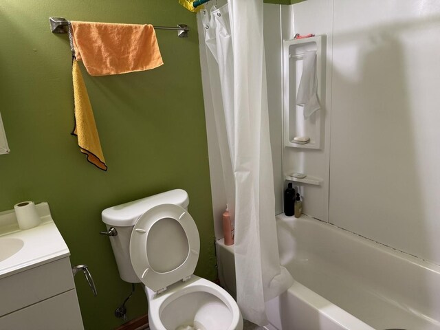 2628 N Mulligan Ave, Chicago, IL 60639 - full bathroom with vanity, shower / bath combo, and toilet