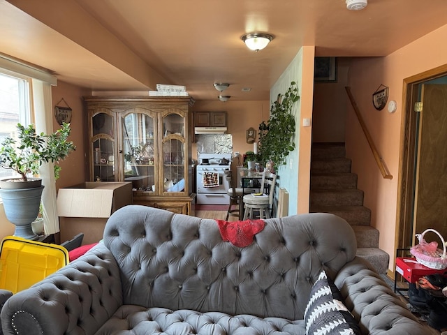 2628 N Mulligan Ave, Chicago, IL 60639 - living area featuring stairs