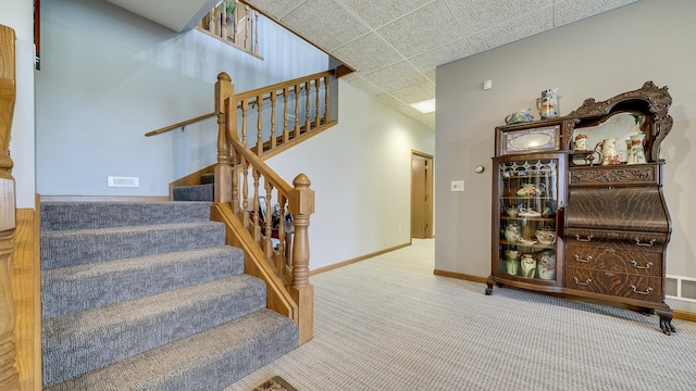 2765 W Pines Rd, Oregon, IL 61061 - stairway with carpet and baseboards