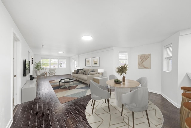4322 Amelia Ave, Lyons, IL 60534 - dining space with wood finished floors and baseboards