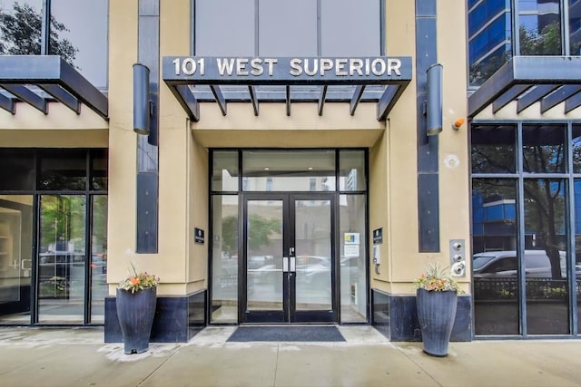 101 W Superior St Unit 501, Chicago, IL 60654 - property entrance featuring french doors