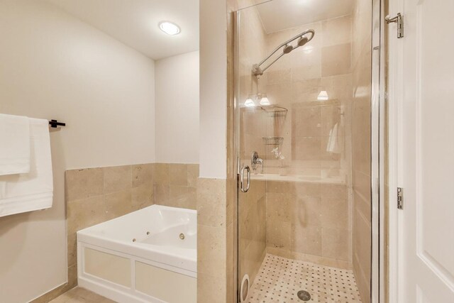 101 W Superior St Unit 501, Chicago, IL 60654 - bathroom with a whirlpool tub and a stall shower