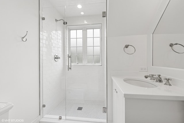 6 Tartan Ridge Rd, Burr Ridge, IL 60527 - full bath featuring toilet, a shower stall, and vanity
