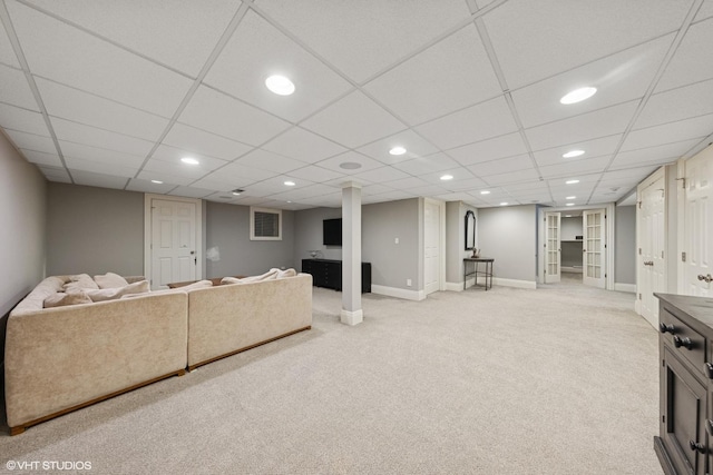 6 Tartan Ridge Rd, Burr Ridge, IL 60527 - carpeted living room featuring recessed lighting and baseboards