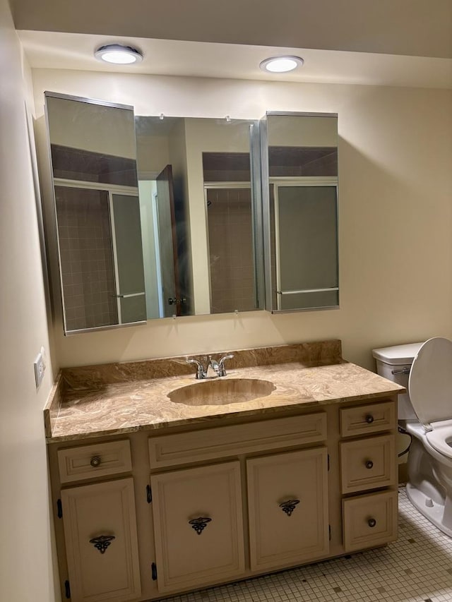 5501 Lincoln Ave Unit 405, Morton Grove, IL 60053 - bathroom with vanity and a stall shower