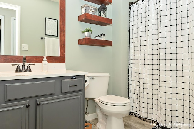 155 Shadowbrook Dr, Capron, IL 61012 - full bathroom with vanity, toilet, and curtained shower