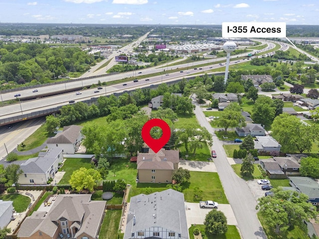 5N311 Lloyd Ave, Itasca, IL 60143 - aerial view of residential area featuring a main thoroughfare