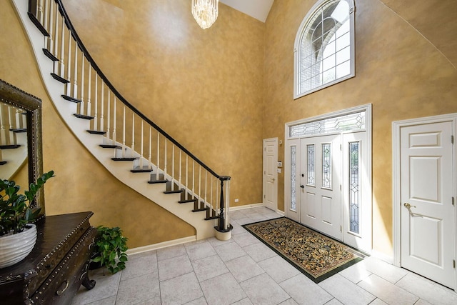 5N311 Lloyd Ave, Itasca, IL 60143 - foyer entrance featuring plenty of natural light, stairway, and a towering ceiling