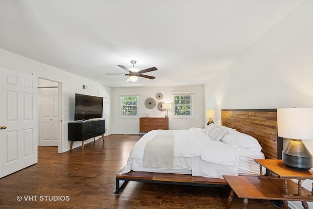 567 Byrd Rd, Riverside, IL 60546 - bedroom with wood finished floors and a ceiling fan