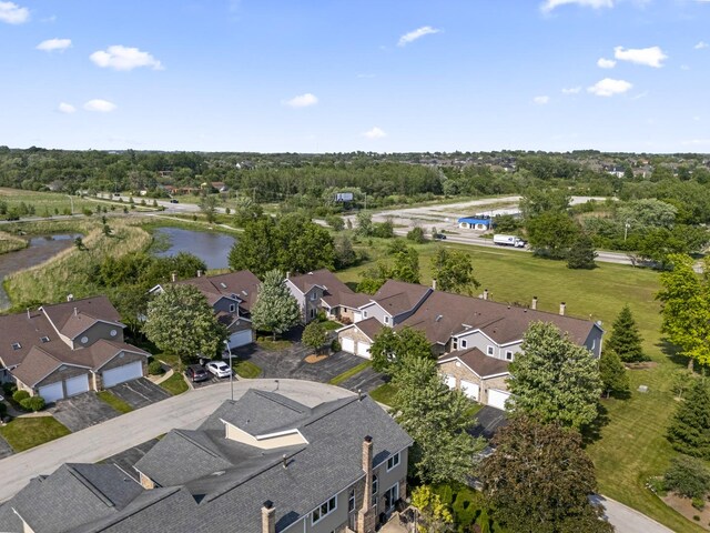 11234 Lakefield Dr, Orland Park, IL 60467 - aerial perspective of suburban area with a large body of water and a tree filled landscape