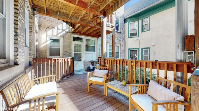 5842 N Wayne Ave Unit 1, Chicago, IL 60660 - view of wooden terrace