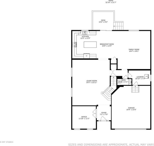 6542 Pine Hollow Rd, Carpentersville, IL 60110 - view of floor plan / room layout