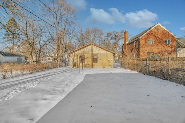 14745 Princeton Ave, Dolton, IL 60419 - exterior space with a chimney and brick siding