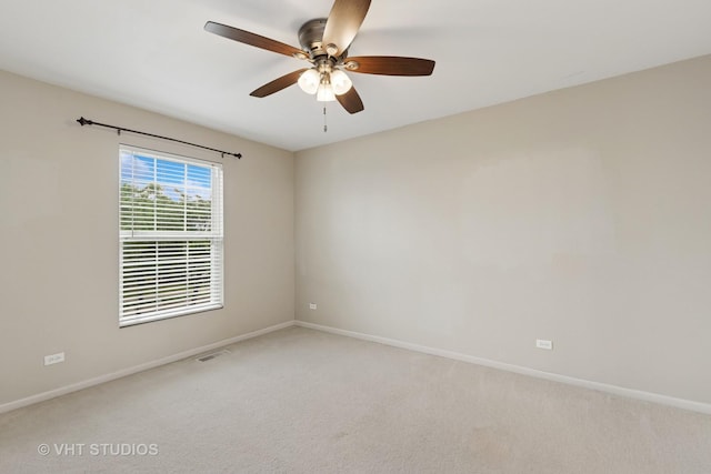 18861 W Aspen Ct, Lake Villa, IL 60046 - empty room with light carpet and ceiling fan