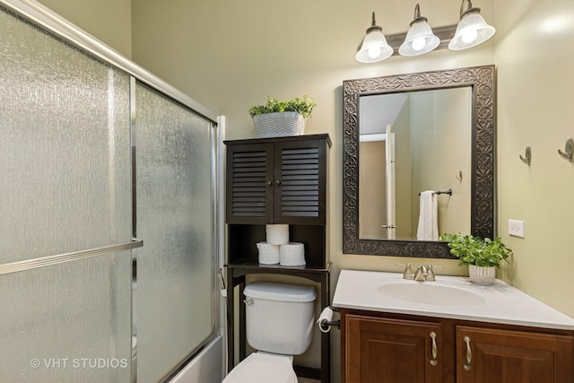 18861 W Aspen Ct, Lake Villa, IL 60046 - bathroom with vanity and bath / shower combo with glass door
