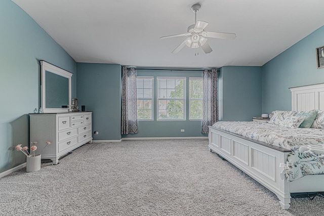 2367 Camden Bay, Elgin, IL 60123 - bedroom featuring light colored carpet, baseboards, and a ceiling fan