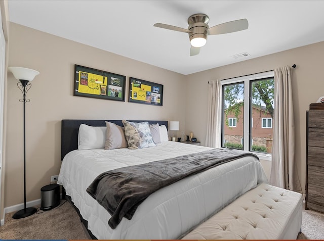 972 W Ct Unit C, Naperville, IL 60563 - carpeted bedroom with a ceiling fan and baseboards