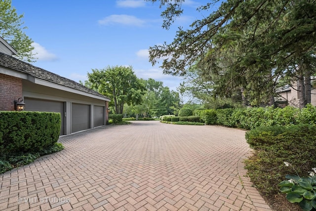 1242 Antietam Dr, Long Grove, IL 60047 - garage featuring decorative driveway