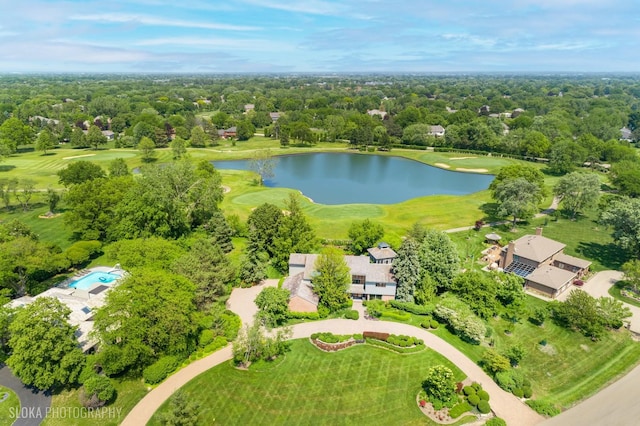 1242 Antietam Dr, Long Grove, IL 60047 - drone / aerial view of a nearby body of water and a local golf course