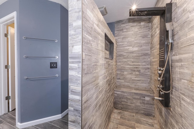 102 Merganser Ct, Downs, IL 61736 - bathroom featuring tiled shower
