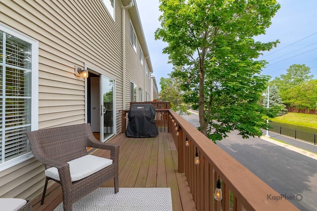 155 Willow Blvd, Willow Springs, IL 60480 - deck featuring grilling area