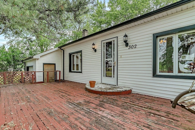 302 Wabash Ave, Campus, IL 60920 - view of wooden terrace