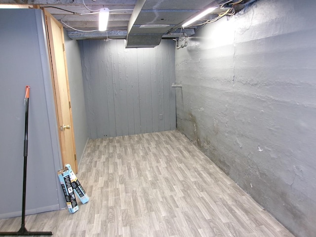 1023 Rock St, Peru, IL 61354 - unfinished basement with wood finished floors
