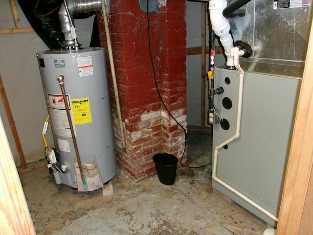 1023 Rock St, Peru, IL 61354 - utilities with water heater and heating unit