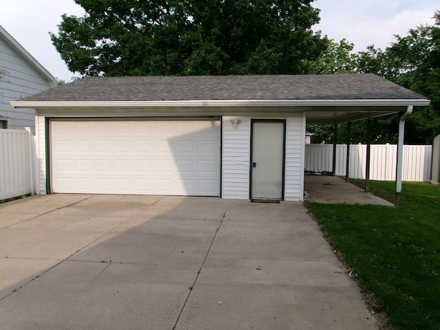1023 Rock St, Peru, IL 61354 - view of detached garage