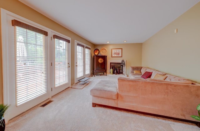 713 Warwick Ln, Lake Zurich, IL 60047 - living room with carpet floors and recessed lighting