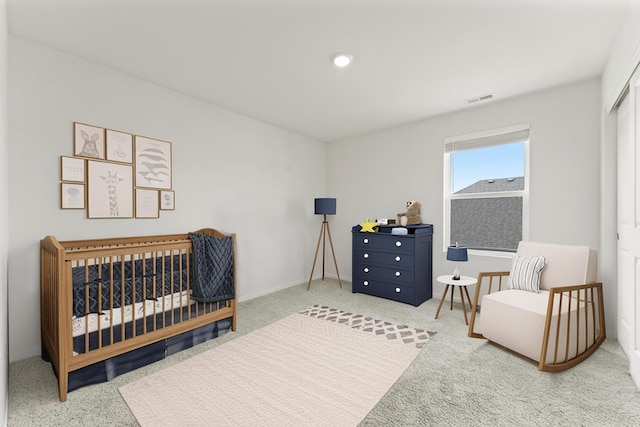 6712 Eich Dr, Joliet, IL 60431 - carpeted bedroom with a nursery area