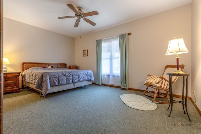 3206 Turnberry Dr, Mchenry, IL 60050 - carpeted bedroom featuring baseboards and a ceiling fan