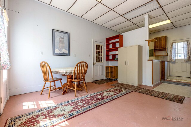 3206 Turnberry Dr, Mchenry, IL 60050 - dining room featuring finished concrete floors and baseboards