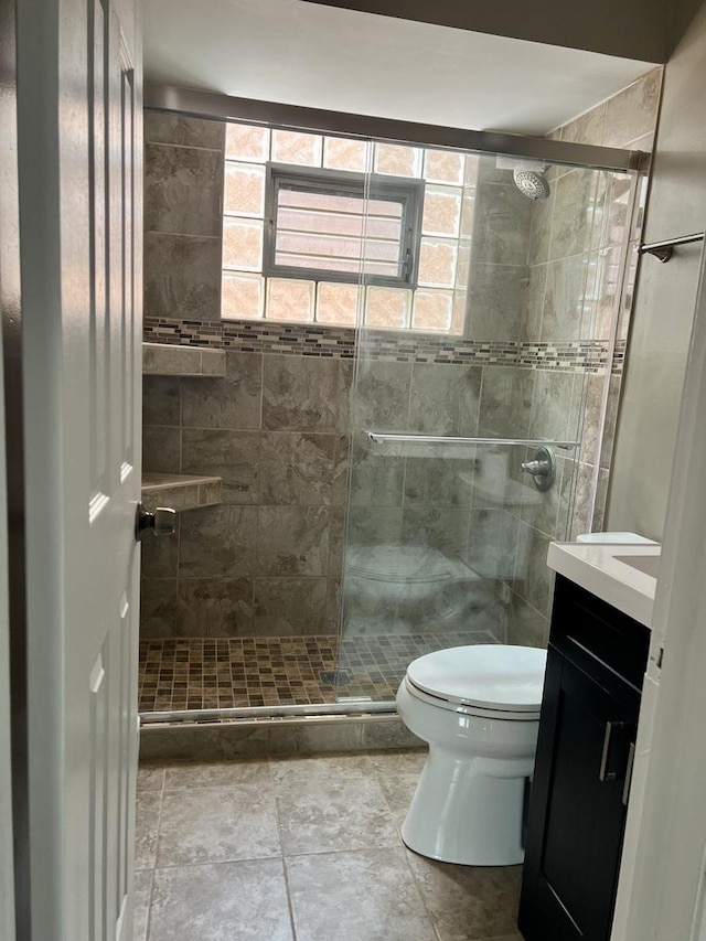 1100 Hannah Ave Unit 104, Forest Park, IL 60130 - full bathroom with toilet, vanity, and a stall shower