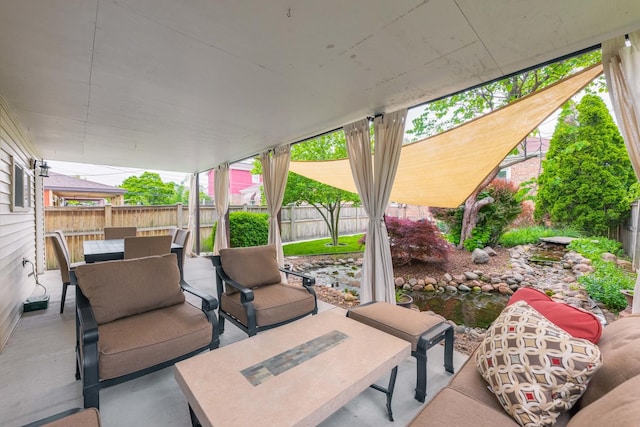 5111 S Luna Ave, Chicago, IL 60638 - fenced backyard featuring outdoor dining space, an outdoor living space, and a patio area