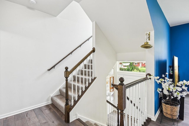 29W690 Cambridge Ct, Warrenville, IL 60555 - stairs with wood finished floors and baseboards