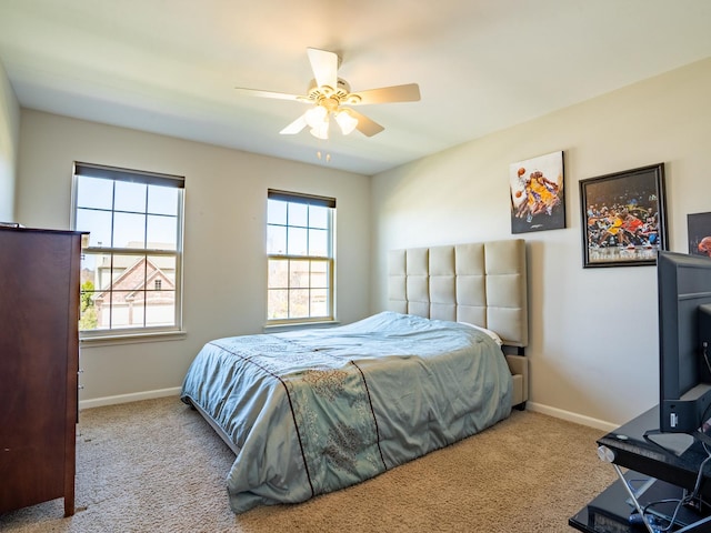 3740 Ryder Ct, Naperville, IL 60564 - carpeted bedroom featuring baseboards and a ceiling fan