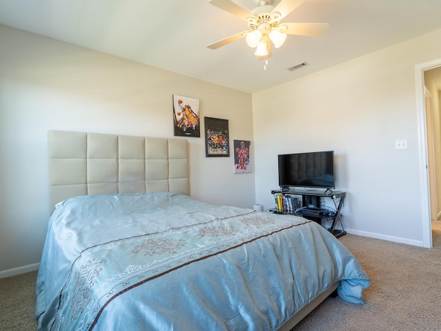 3740 Ryder Ct, Naperville, IL 60564 - carpeted bedroom with baseboards and a ceiling fan