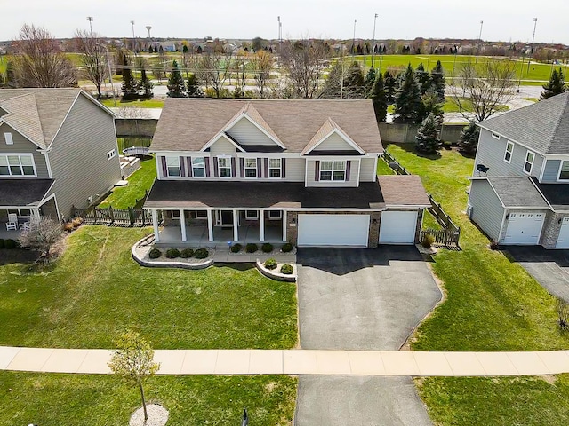 3740 Ryder Ct, Naperville, IL 60564 - aerial view of property and surrounding area