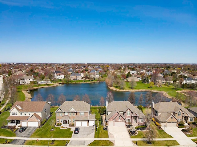3740 Ryder Ct, Naperville, IL 60564 - aerial perspective of suburban area with a nearby body of water