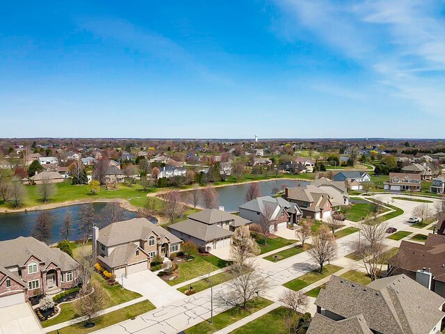 3740 Ryder Ct, Naperville, IL 60564 - aerial perspective of suburban area with a large body of water